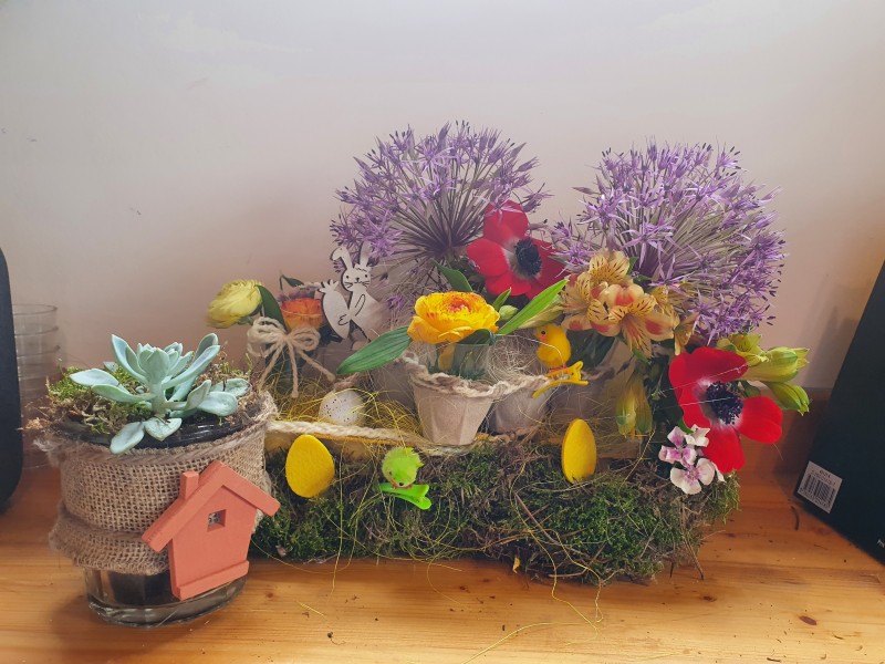 Atelier compositions fleuries dans des boîtes d'œufs- Samedi 18 avril 2026- 40 euros