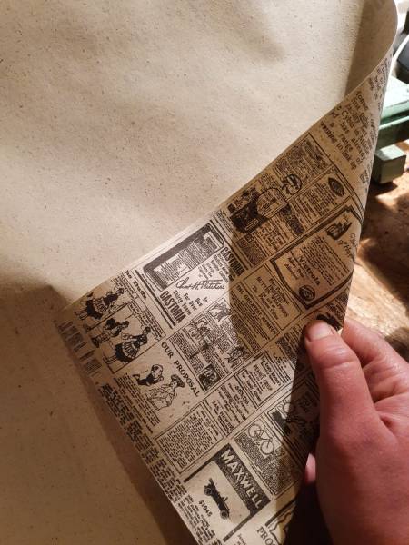 Emballage en papergrass en herbe tondue