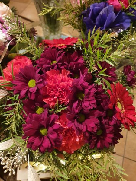 Centre de table de Noël dans le Beaujolais