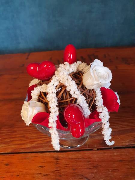 Bouquet de fleurs Saint Valentin à Arnas : livraison vendredi 14 Février dans le Beaujolais