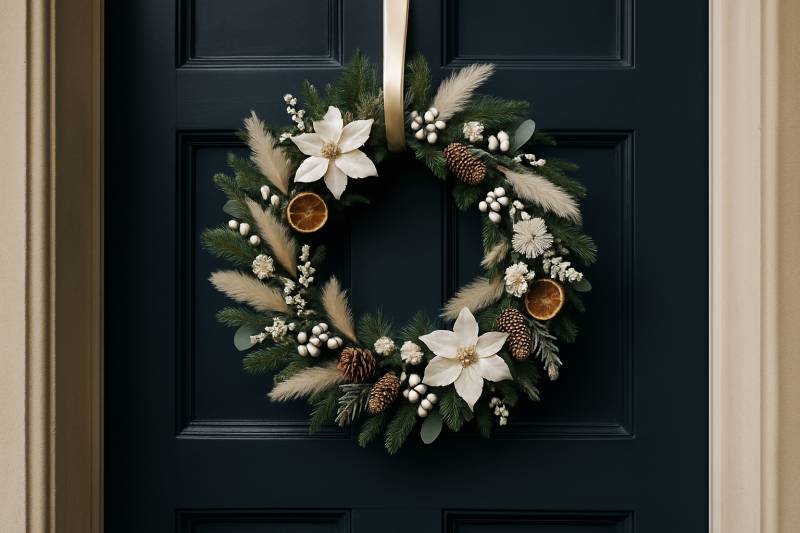 Vente de couronne de porte de Noël à côté de Villefranche-sur-Saône