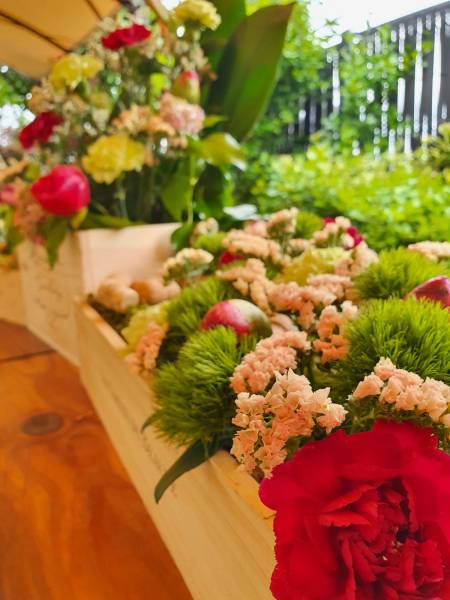 Composition florale pour un événement vers Villefranche sur Saone