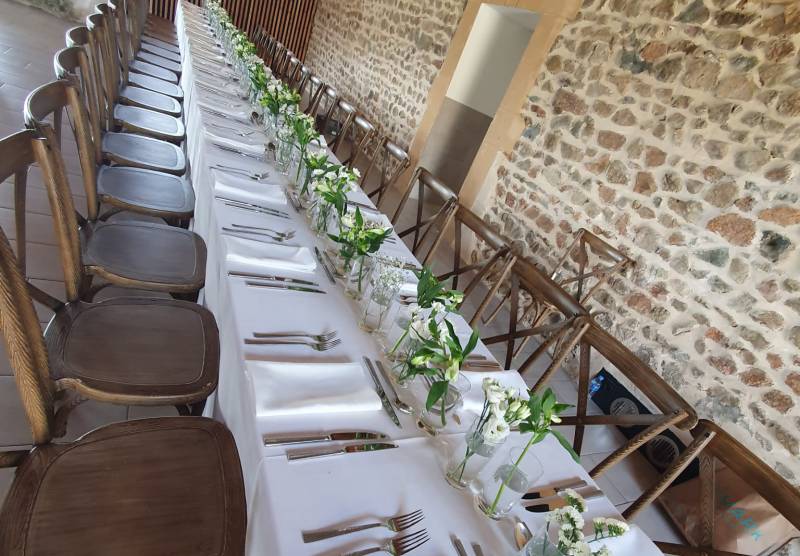 Décoration pour un mariage champêtre dans le Beaujolais