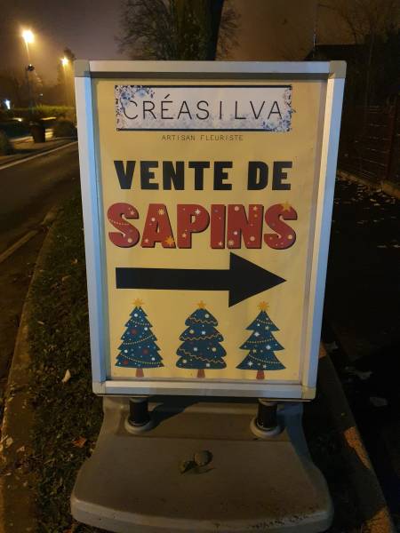 Vente de sapins de Noël à Arnas, près de Villefranche-sur-Saône